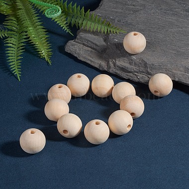 Natural Unfinished Wood Beads(WOOD-S651-25mm-LF)-4