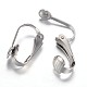 Accessoires de boucles d'oreilles clips à vis en 304 acier inoxydable(X-STAS-G081-63P)-1