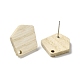 Boucles d'oreilles en bois de frêne(EJEW-N017-011D)-3