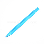 Aluminum Alloy Tent Stakes, Heavy Duty Ground Pegs, Lightweight Outdoor Tent Camping Spikes, Cyan, 180x11x13mm, Hole: 4mm(FIND-WH0064-49A)