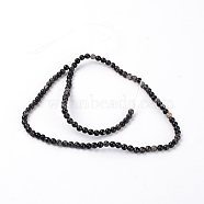Natural Imperial Jasper Beads Strands, Dyed, Round, Black, 391x4mm, Hole: 1mm, about 90pcs/strand(G-SZC0001-01A-04)