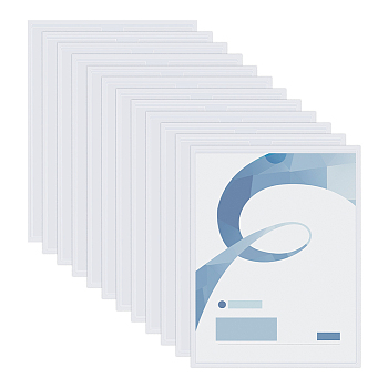 PVC Card Sleeves, Self-adhesive Card Holder, Rectangle, Clear, 310x220x0.5mm