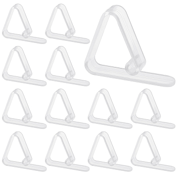 24Pcs Plastic Anti-slip Tablecloth Clips, Table Cloth Hold Down Clip, Clear, 42~44x54~56x12mm