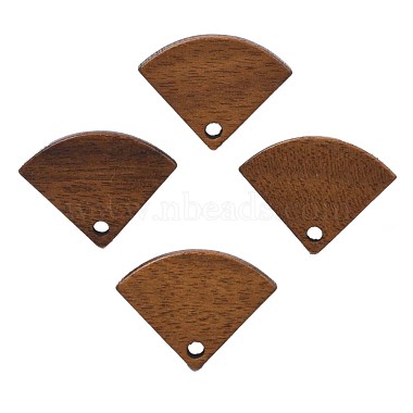 Accessoires de boucles d'oreilles en bois de noyer(MAK-N032-048)-2