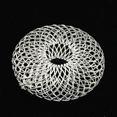 Silver Color Iron Wire Wrapped Pendants(IFIN-N304-S)-1