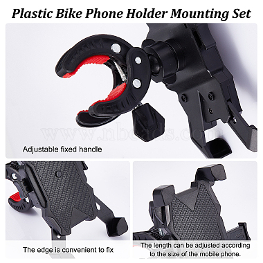 Plastic Bike Phone Holder Mounting Set(AJEW-WH0299-86)-4