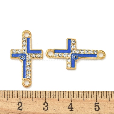 Alloy Blue Enamel Connector Charms(ENAM-S003-02H)-3