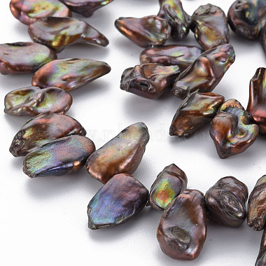 Chapelets de perles en Keshi naturel(X-PEAR-S021-022A)-6