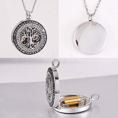 Word Always In My Heart Urn Ashes Pendant Necklace(JN1035A)-4