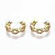 Brass Cubic Zirconia Cuff Earrings(EJEW-R114-008G-NF)-1