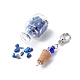 7 Chakra Tumbled Gemstone Chips Filling Wishing Bottle Pendant Decorations(HJEW-JM00779)-6