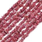 Natural Red Tourmaline Beads Strands, Chip, 5x5mm, Hole: 0.6mm, about 15.5~16 inch(39~40cm)(G-P332-67A)