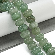 Natural Green Aventurine Beads Strands, Pumpkin, 12x7.5~8mm, Hole: 1.4mm, about 25pcs/strand, 7.48~7.87''(19~20cm)(G-G142-A08-01)