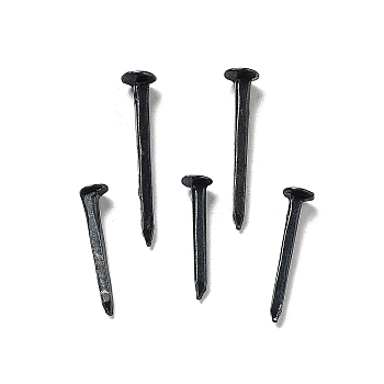 Iron Wrought Head Nail Tacks, Black, 15.5~22.5x3.5~4.5mm