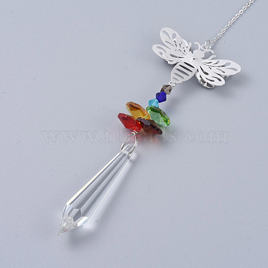 Cristaux lustre suncatchers prismes(AJEW-G025-F02)-3