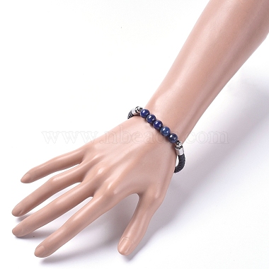 Unisex Leather Cord Bracelets(BJEW-JB04852-03)-4