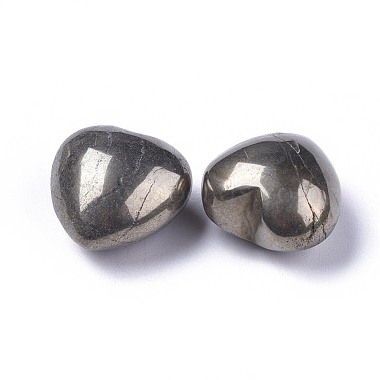 Natural Pyrite Heart Love Stone(G-F659-B28)-2