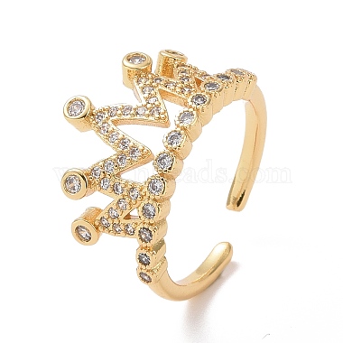 Clear Brass+Cubic Zirconia Finger Rings