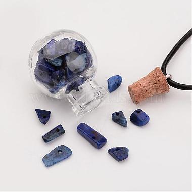 Glass Wishing Bottle Leather Cord Pendant Necklaces(NJEW-JN01614)-3