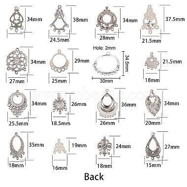 style tibétain composants alliage de lustre(TIBE-SC0001-04AS)-2