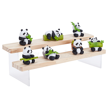 2-Tier Acrylic Model Toy Assembled Holder Display Riser(ODIS-WH0025-205A)-1