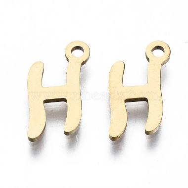 Golden Alphabet Stainless Steel Charms