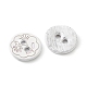 Laser Flower Pattern Natural Abalone Shell/Paua Shell Buttons(SH-CBA18B6-04B)-2