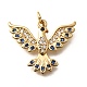 Brass Micro Pave Cubic Zirconia Pendants(KK-B128-12G-01)-1