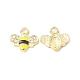 Golden Plated Alloy Enamel Charms(ENAM-G212-18G-06)-1