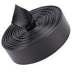 PU Leather Ribbon, for Sewing Decoration, Black, 1 inch(25mm), about 10.94 Yards(10m)/Bundle(OCOR-WH0101-108C-02)