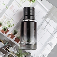 Empty Portable Glass Spray Bottles, Fine Mist Atomizer, with PP Plastic Dust Cap, Refillable Bottle, Black, 3.7x9cm, Capacity: 30ml(1.01fl. oz)(CON-PW0001-192A-02)