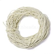 Polyester Cord, Twisted Cord, Cornsilk, 5mm, about 97~100m/bundle(NWIR-P021-041)