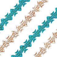 4 Strands 2 Colors Ocean Theme Synthetic Turquoise Beads Strands, Dyed, Tropical Fish, Mixed Color, 23x26x5.5mm, Hole: 0.7mm, about 18pcs/strand, 15.12''(38.4cm), 2 strands/color(G-FH0001-94)
