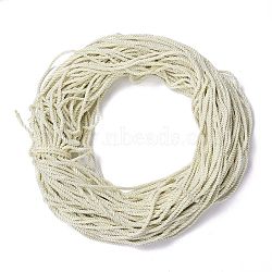 Polyester Cord, Twisted Cord, Cornsilk, 5mm, about 97~100m/bundle(NWIR-P021-041)