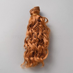 PP Hair Doll Wig Hair, for DIY Girls BJD Makings Accessories, Chocolate, 170x1000x0.7mm(DIY-WH0349-395B-05)