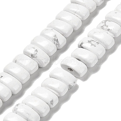 Natural Howlite Beads Strands, Rectangle, 9x4x4.5mm, Hole: 1mm, about 93pcs/strand, 15.28''(38.8cm)(G-Q167-B02-01)