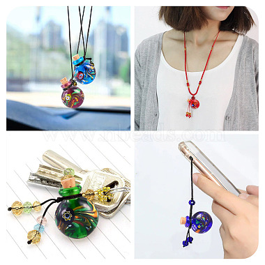 Handmade Lampwork Perfume Bottle Pendants(LAMP-TADJ0001-05E)-6