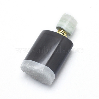 Natural Agate Openable Perfume Bottle Pendants(G-E556-13D)-2
