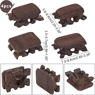 Sandalwood Rectangle Stand Base for Gemstone Display(ODIS-WH0020-81A)-4