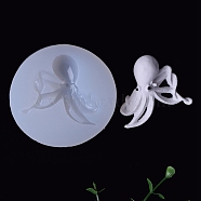 DIY Octopus Silicone Molds, Resin Casting Molds, For UV Resin, Epoxy Resin Jewelry Making, White, 75x17mm, Inner Size: 57x55mm(X-DIY-F045-39)