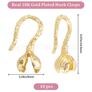 10Pcs Rack Plating Brass Hook Clasps(KK-BBC0010-48)-2