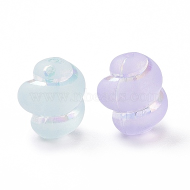 Transparent Frosted Acrylic Beads(OACR-P013-33M)-2
