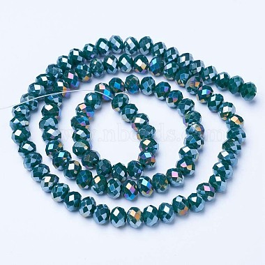 Chapelets de perles en verre galvanoplastique(X-EGLA-A034-P4mm-B10)-2