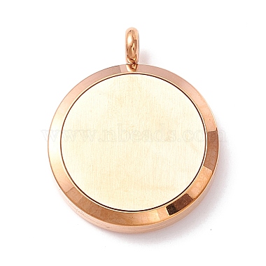 Ion Plating(IP) 316 Surgical Stainless Steel Diffuser Locket Pendants(STAS-H342-02RG)-3