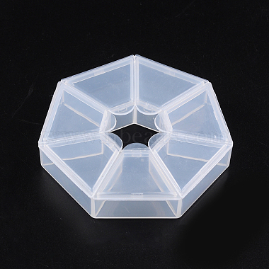Clear Round Plastic Beads Containers