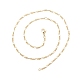 Brass Figaro Chains Necklace for Women(NJEW-P265-28G)-3