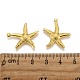 Brass Starfish/Sea Stars Pendants(X-KK-L134-11G)-3