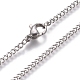 Unisex 304 Stainless Steel Curb Chain/Twisted Chain Necklaces(X-STAS-D0002-34P)-3