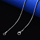304 Stainless Steel Round Snake Chain Necklace(NJEW-S420-009B-P)-4