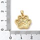 pendentifs en laiton zircon cubique transparent(KK-G483-01G)-3